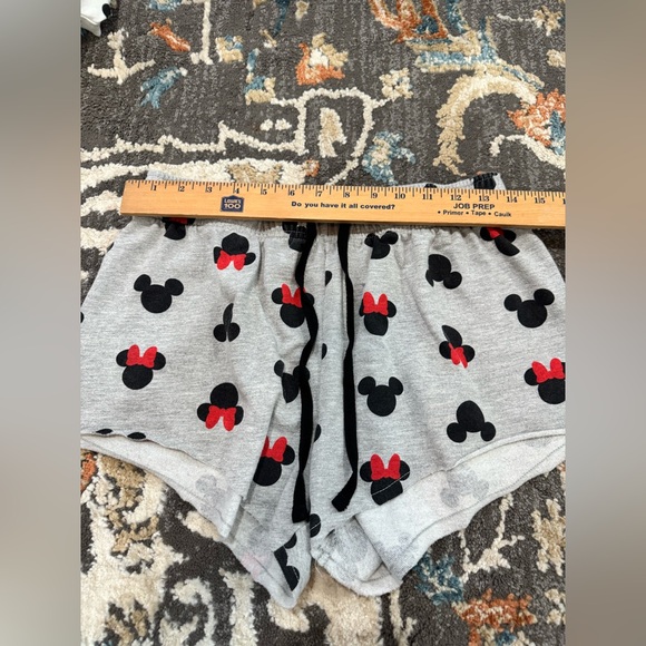 Disney Pajama Shorts Woman’s Size Medium Mickey Minnie Drawstring - Picture 4 of 5